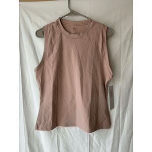 Rhone Modern Ribbed Tank in Mauve Size XL